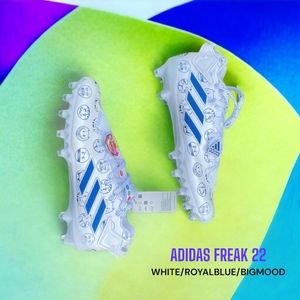 Size 10- Adidas Freak 22 Big Mood White/Royal Blue